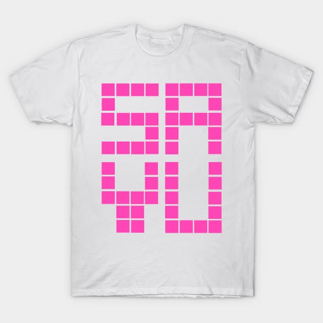 SAYU - pink T-Shirt by electrokoda